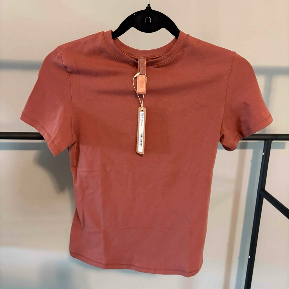 SKIMS redwood cotton jersey tee